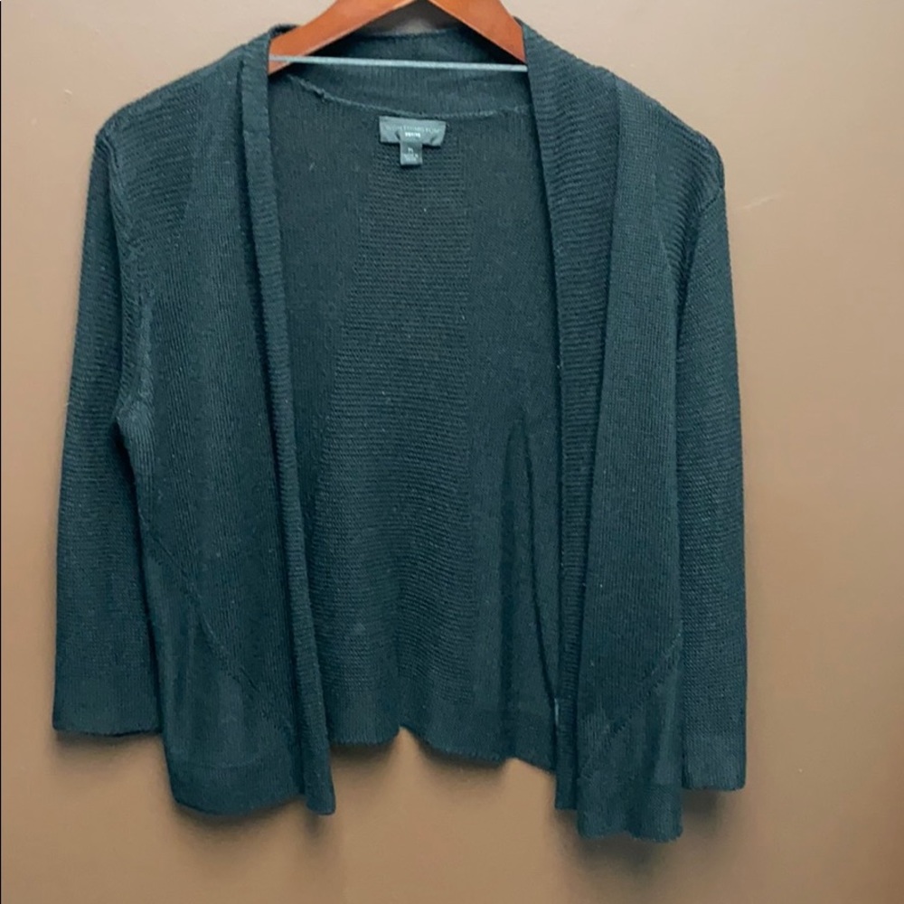 Long sleeve petite lightweight black cardigan